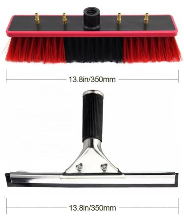 Water Fed Pole Kit Outdoor Window Cleaner Window Cleaning Tool Window Cleaning Pole Cleaning Brush Equipment Photovoltaic Panel Cleaning/18Ft/5.4M 35cm Brush Head 4M/13FT - Buy Online on SooperMarket.com