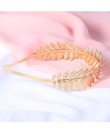 Luoem Tiara for Bride Crown Hair Band Headband Goddess (Gold) - Buy Online on SooperMarket.com