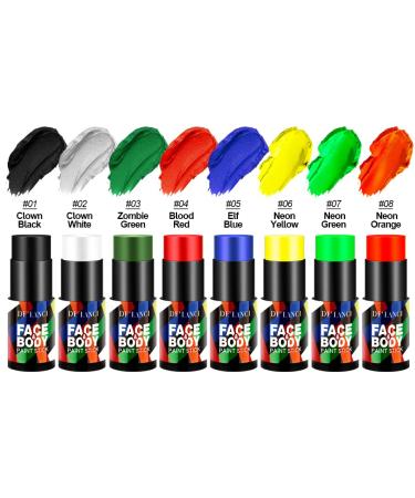 Buy Non-Toxic Clown White Face & Body Paint Stick - Blendable Makeup for SFX Halloween & Cosplay Parties | 0.75 Oz - Buy Online on SooperMarket.com