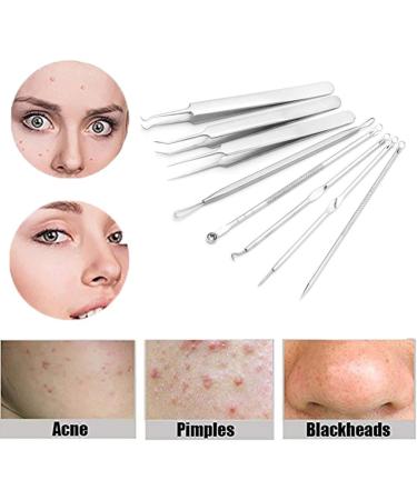 Pinkiou Blackhead Removers and Pimple Extractors Kit - 8-in-1 Skincare Tool for Face and Nose - Buy Online on SooperMarket.com