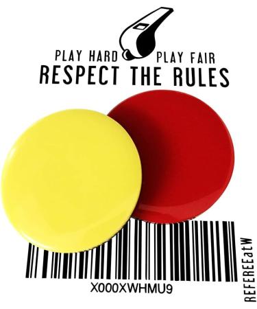 Referee at Work Voting Tokens - Red & Yellow Coins Set for International Shipping - Buy Online on SooperMarket.com