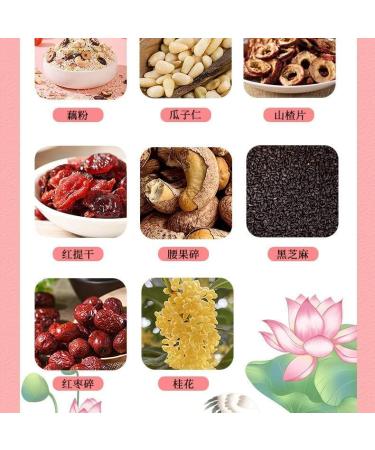 Osmanthus Nut Lotus Root Starch Soup Instant Brewed Meal Replacement Porridge Brewed Nut Lotus Root Starch Soup Nutritious and Healthy Breakfast (5 Bags) Fruit 1 count (Pack of 1) - Buy Online on SooperMarket.com