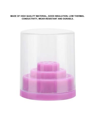 Good Insulation Nail Drill Container - Purple Nail Drill Case for Beauty Salons & Home Manicure - Buy Online on SooperMarket.com