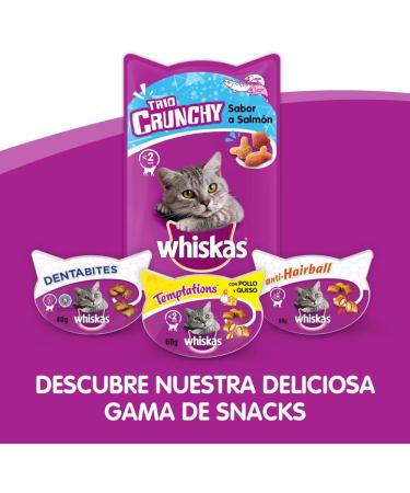 Whiskas Dentabites Cat Snack - Chicken Flavor (Pack of 8 x 40g) - International Shipping Available - Buy Online on SooperMarket.com