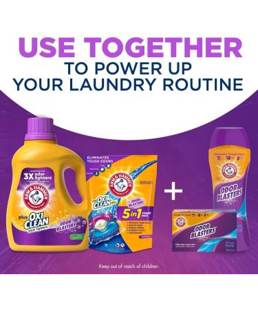 Arm & Hammer Plus OxiClean Odor Blasters Liquid Laundry Detergent - Fresh Botanical 77 Loads 100.5 Fl oz - Ships Worldwide - Buy Online on SooperMarket.com