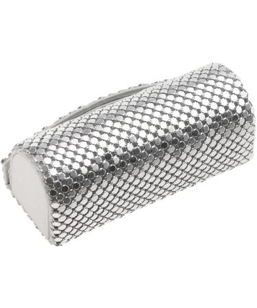 Buy Silver Lipstick Box with Mirror & Snap Fastener | Stylish Lipstick Case for Travel & Storage - Buy Online on SooperMarket.com