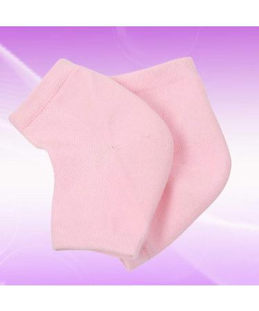 Minkissy Heel Socks - Silicone Gel Spa Socks for Cracked Heels & Dry Feet Repair | Moisturizing Cuff Support - Buy Online on SooperMarket.com