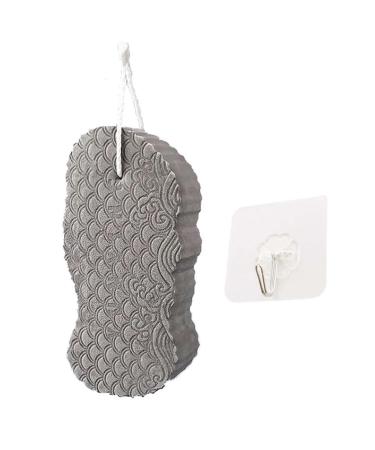 Super Soft Exfoliating Bath Sponge Exfoliator Dead Skin Remove Bath Sponge Shower Brush Sponge Bath Sponge for Adults Children and Pregnant Women Grey
