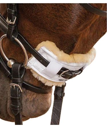 WALDHAUSEN lambskin nose or chin pad 18 cm white
