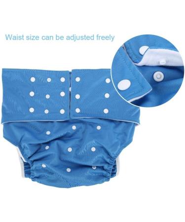 Adult Pocket Nappy Cover - Close-Fitting Reusable Diaper for Incontinence Care - Adjustable Cloth Protective Underwear for Men, Women, Teens (Dark Blue) - Buy Online on SooperMarket.com