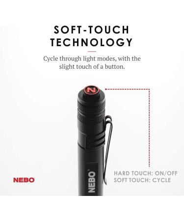 NEBO Inspector  Powerful Waterproof Pocket Light  Three Light Modes  Adjustable Zoom  Impact Resistant  Black - Buy Online on SooperMarket.com
