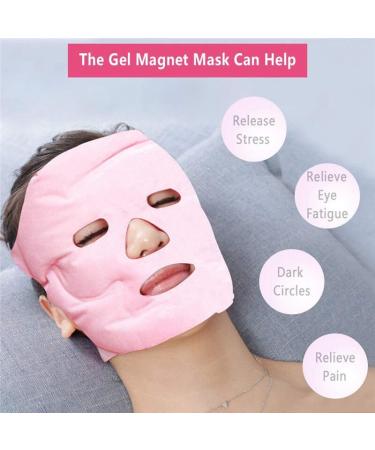 Professional Gel Bead Magnetic Stone Ice Face Cover | Elastic Gel Face Mask for Cooling & Comfort | International Shipping - Buy Online on SooperMarket.com