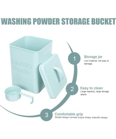 Cabilock 1 Softener Dispenser Set Laundry Box Household Iron Bucket Washing Bucket Laundry Holder for Washing Laundry Storage Fabric Softener Fabric Sky-blue 23X15.5CM - Buy Online on SooperMarket.com