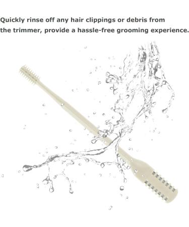 LIEUDAGE Nose Trimmers - Compact Waterproof Painless Manual Nose Hair Scissors for Men with Dual-Edged Blades & Soft Silicone Bristle Cleaners - International Shipping Available - Buy Online on SooperMarket.com