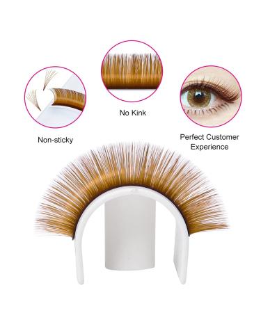 0.07 D Curl Volume Lash Extensions | Easy Fan Mixed Tray 15-20mm | Brown Blond Supplies - Buy Online on SooperMarket.com