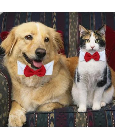 Formal Pets Bowtie Adjustable Pets Dog Cat Bow Tie Pet Necktie Collar Elegance False Kitten Necktie Collar Trendy Bowties for Wedding Birthday Christmas Costumes Neck Collar for Dogs and Cats (L) - Buy Online on SooperMarket.com
