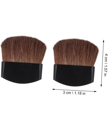 KALLORY 8pcs Painting Brush Drawing Art Supplies Stain Sponge Brush Eyeshadow Sponge Applicator Wood Black 4X3cm - Buy Online on SooperMarket.com