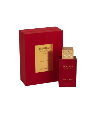 Swiss Arabian Shaghaf Oud Ahmar - Luxury Products From Dubai - Long Lasting And Addictive Personal EDP Spray Fragrance - Seductive Signature Aroma - The Luxurious Scent Of Arabia - 2.5 oz