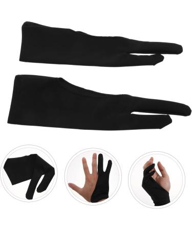 KALLORY 4pcs 2 Painting Gloves Fingerless Reduce Friction Man Black 17.5X7.8X0.2CM - Buy Online on SooperMarket.com