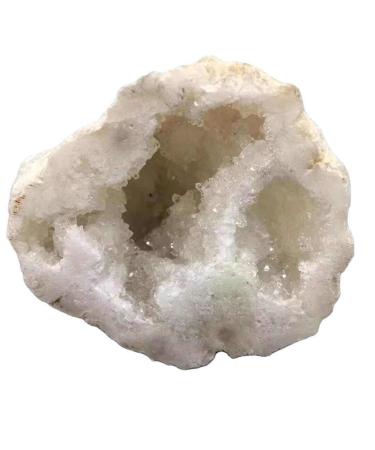 100G-120G Natural White Crystal Geode Quartz Rough Cluster 1pc HOMEZHOU