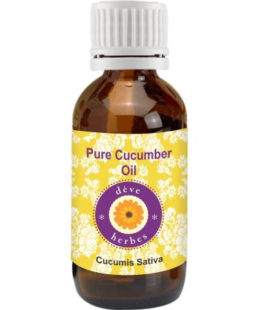 Pure Cucumber Oil 30ml (Cucumis sativus) 100% Natural Cold pressed & Therapeutic Grade
