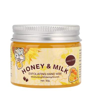 Hand peeling mask 50g milk honey peeling moisturizing brightening brightening hand care mask for treatment of dry hands removed dead skin rough skin