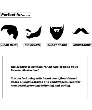 YMZ Men's Double Sided Beard Comb & Shaving Brush Set - Premium Grooming Tool for Stylish Beards | International Shipping Available - Buy Online on SooperMarket.com