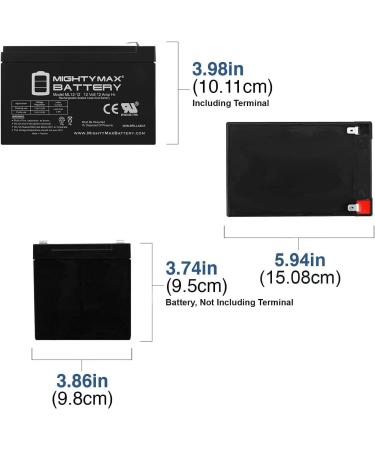 Mighty Max 12V 12AH F2 Battery - Replacement for Razor Dirt Rocket SX500 | High Performance & International Shipping - Buy Online on SooperMarket.com