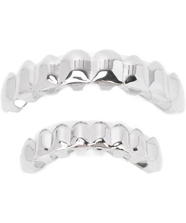 Hip Hop Teeth Halloween Hip Hop Teeth Convenient for Halloween Party for Hip Hop Fashion Shows(Silver) - Buy Online on SooperMarket.com