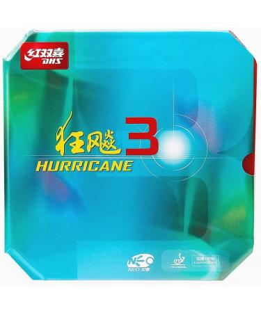 SixBuys DHS Hurricane 3 NEO Table Tennis Rubber Sheet - 40 Degree Hardness, 2.15mm, Black Color - Buy Online on SooperMarket.com