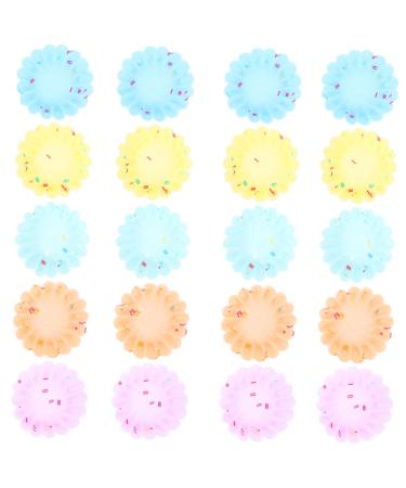 Alipis 20pcs Kitchen Cuake Gadget Cake Flower Tools for Silicone Molds Muffin Universal Useful Home 8X8X2CM As Shown