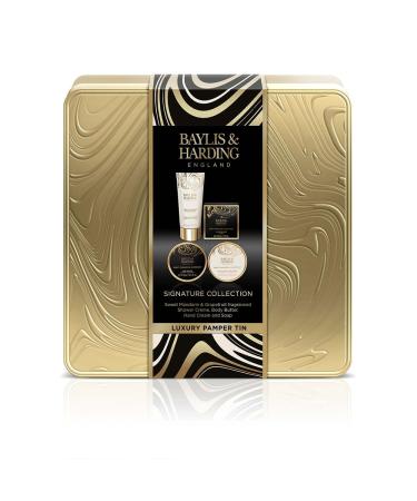Baylis & Harding Sweet Mandarin & Grapefruit Luxury Bathing Tin Gift Set (Pack of 1) - Vegan Friendly Sweet Mandarin & Grapefruit Bathing Tin