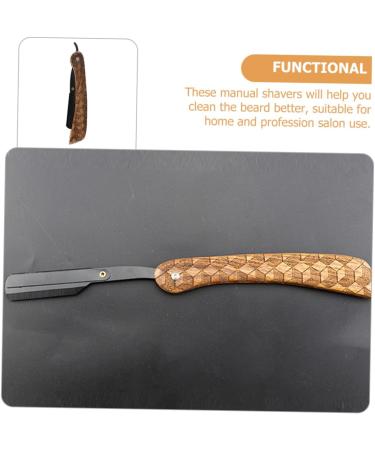 Angoily Manual Razor for Men - Premium Stainless Steel Facial Hair Shaver Mustache Trimmer & Barba Afeitadora - Buy Online on SooperMarket.com