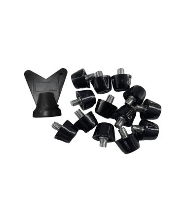 Amagogo 12pcs Soccer Shoe Spikes Rugby Cleats Replacement Stable Anti-Slip Universal Comfortable 13m/16mm
