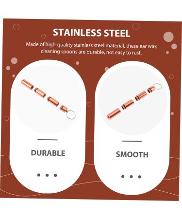 FOMIYES Ear Cleaning Tools Kit - Stainless Steel Ear Removers and Spring Ear Wax Removal Kit - Buy Online on SooperMarket.com