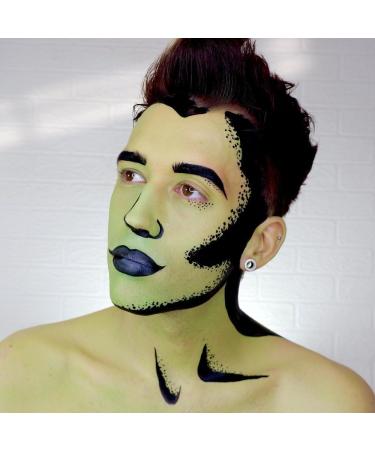 SK INFINITY 18ml Classic Black Face and Body Paint - Professional Water Based Single Cake Makeup for Adults & Kids - Buy Online on SooperMarket.com