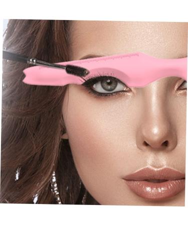 WOONEKY Silicone Beauty Ruler Tape Silicone Mold Mascara Shield Guard Mutitool Travel Make up Pink Stencil 15X4.15CM Pink - Buy Online on SooperMarket.com