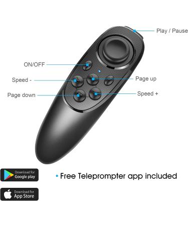 ILOKNZI Remote Control for Teleprompter | Includes Teleprompter App V1 - Buy Online on SooperMarket.com