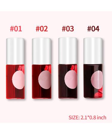 ZSSEMEI Lip Stain Tint Set - Mini Liquid Lipstick for Hydrating Cheeks and Eyes - Waterproof & Long Lasting - Easy Application Shimmery Natural Lip Gloss - Sexy Lip Color Makeup (1 APPLE) - Buy Online on SooperMarket.com