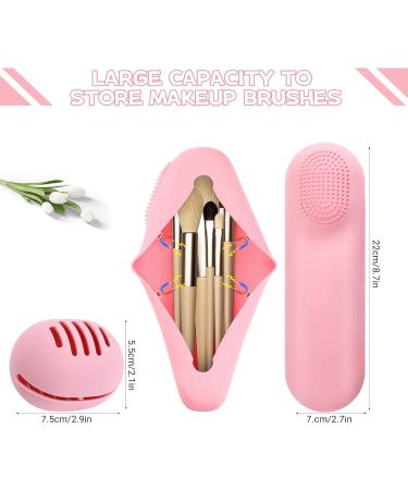 Yotako 2 Pack Silicone Makeup Brushes & Sponge Holder - Travel-Friendly Cosmetic Organizer - Buy Online on SooperMarket.com
