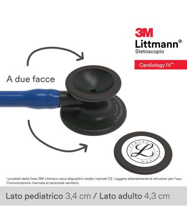 3M Littmann Cardiology IV Stethoscope - Navy Blue/Black, 27 (6168) - Buy Online on SooperMarket.com
