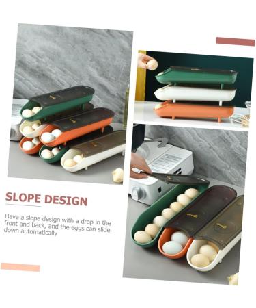 OSALADI 3pcs Refrigerator Sorting Lid Stackable Holders with Bins Household Auto Fridge Containers Scing - Buy Online on SooperMarket.com