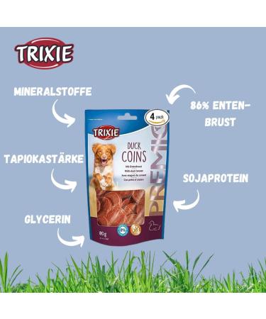 Trixie Premio Duck Coins - 80g Pack of 4 | Premium Dog Treats for International Shipping - Buy Online on SooperMarket.com