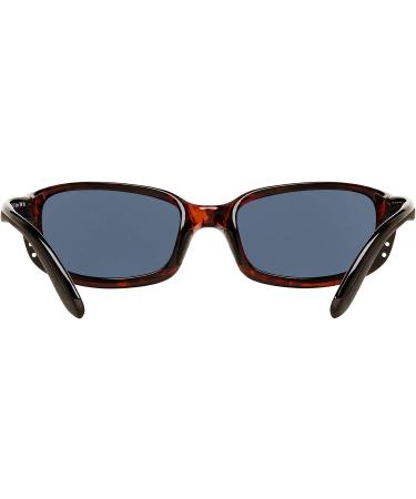 Costa Del Mar Men's Brine Oval Sunglasses Tortoise/Grey Blue Mirrored Polarized-580p 59mm - Buy Online on SooperMarket.com
