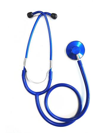 Pro Single Head Stethoscope Light weight Ideal for EMT Doctor Nurse Vet Medical Student Health Blood Stethoscope (Blue)