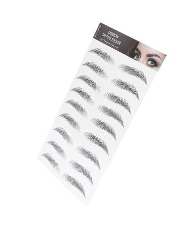 Long Lasting Waterproof Eyebrow Tattoo Sticker for Women - BLACK-05 - Buy Online on SooperMarket.com