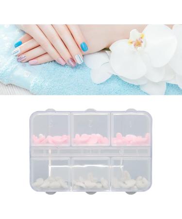 Nail Art Decoration Pink and White Heart Shape Nail Art Accessories Cute 3D Safe for DIY - Buy Online on SooperMarket.com