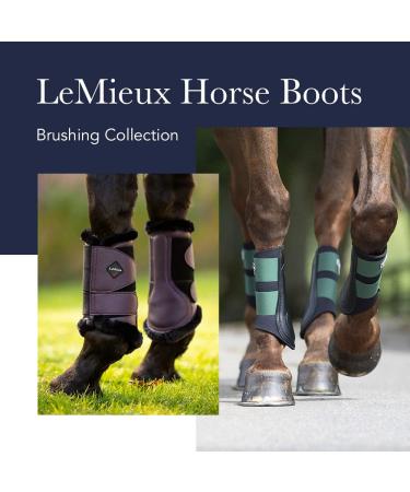 LeMieux Mesh Brushing Horse Boots - Protective Gear and Training Equipment - Equine Boots Wraps & Accessories Large Black - Buy Online on SooperMarket.com