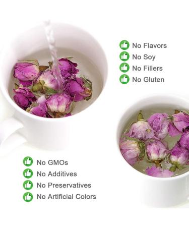 Buy France Rose Tea - Fragrant Natural Rosa Damascena Buds | 50g | Premium Herbal Flower Tea for Health - Buy Online on SooperMarket.com