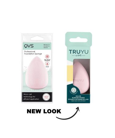 QVS Professional Beige Base Sponge - High-Quality Makeup Applicator - Buy Online on SooperMarket.com